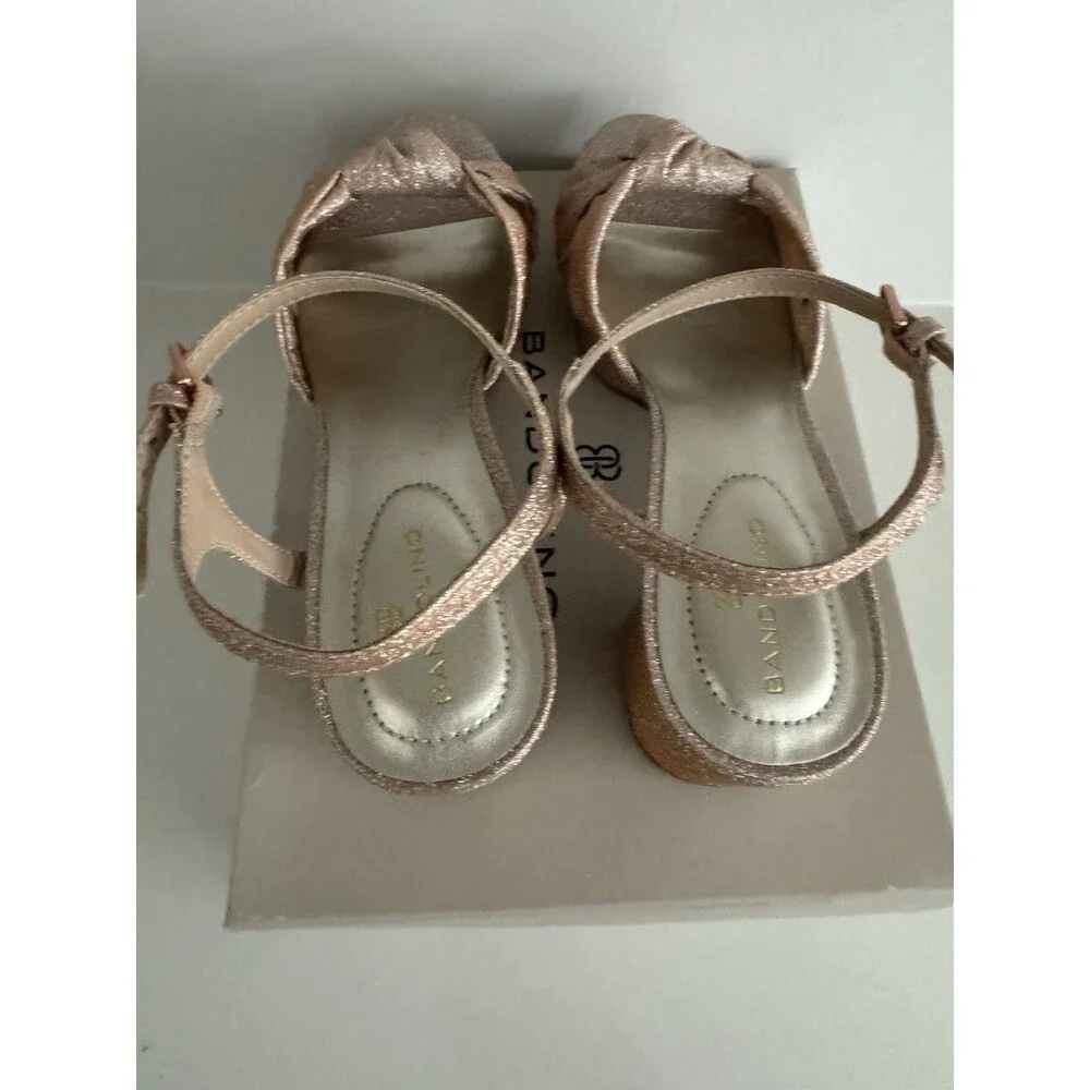 Bandolino Prezley Women's Prezley Heeled Sandal champagne rose Gold size 8.5